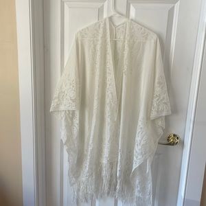 Lace bathing suit cover up